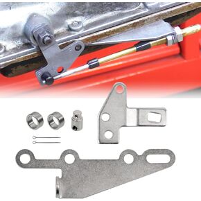 RYANSTAR RACING 35498 ORCESMANCE ORCHIMSING SHIFTER SHIFTER BRACKET THELE THELE TILE متوافقة مع GM TH400 ، TH350 ، TH250 ، 200-4R ، 700R4 ، 4L60E ، 4L80E ، 4L85E （Silver）