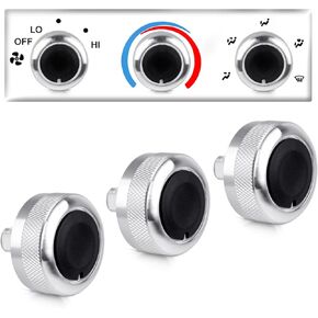 Xislet Upgraded Tundra AC Knobs Compatible with 2000 2001 2002 2003 2004 2005 2006 Toyota Tundra Accessories Air Conditioner Heater Blower Fan Control Switch Button 55905-0C010, 559050C010 - Black