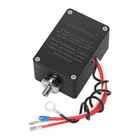 مفتاح الضغط مع مرحل 40A ، مقاوم للتآكل ، لأنظمة 12V/24V ، يتميز 1/8 "منفذ ذكر NPT لاتصال مستشعر الضغط