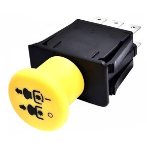 مفتاح القابض PTO Switch 7 يناسب MTD Troy-Bilt Cub Cadet 925-3233A 725-3233A 925-3233 725-3233 Delta 6201-308 6204-308 Blade Clutch for Enduro Ultima pro z Series 10 AMP صفراء