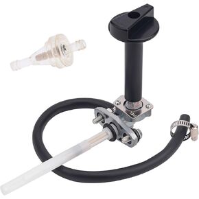 Fuel Valve Shut Off Tank Switch & Fuel Filter Kit Compatible Honda Recon 250 Rancher 350 420 Foreman 400 450 FourTrax Rubicon 500 TRX250 TE/TM TRX350 400 420 500 16950-HN7-003 16963-HM8-000ZA