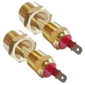 Joywayus 185 to 175 Degree Fan Thermostat Temperature Switch, Electric Engine Cooling Fan Thermostat Temperature Sensor Switch, 3/8" NPT Pipe Thread, Fit for 10" 12" 14" 16" Fan