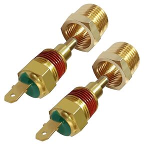 Joywayus Fan Thermostat Temperature Switch, 170 to 185 Degree Electric Engine Cooling Fan Thermostat Temperature Sensor Switch, 3/8" NPT Pipe Thread, Fit for 10" 12" 14" 16" Fan