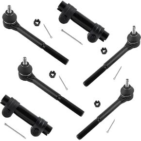 Inner Outer Tierods + Adjustment Sleeve Kit for CHEVROLET BLAZER 1996-2005 2WD,for S10 1996-2003 2WD,for GMC JIMMY 1996-2002 2WD,for SONOMA 1996-2003 2WD,for ISUZU HOMBRE 1996-2000 2WD