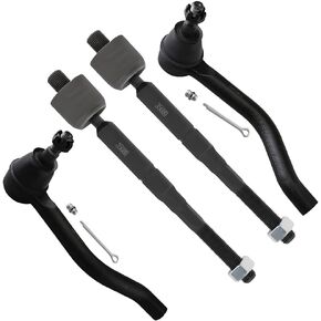 SCITOO 4pcs Front Suspension Kit Inner Tie Rod End Outer Tie Rod End Fit 2013-2018 For Nissan Altima 2016-2019 For Nissan Maxima