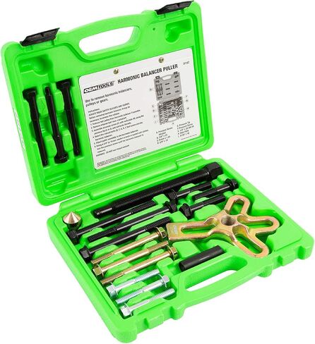 مجموعة أدوات سحب الموازن التوافقي OEMTOOLS 27187، نير سحب التوازن التوافقي الفولاذي المعالج بالحرارة، يعمل كساحب تروس، وساحب عجلة القيادة، وساحب بكرة العمود المرفقي in Kuwait