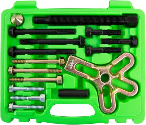 مجموعة أدوات سحب الموازن التوافقي OEMTOOLS 27187، نير سحب التوازن التوافقي الفولاذي المعالج بالحرارة، يعمل كساحب تروس، وساحب عجلة القيادة، وساحب بكرة العمود المرفقي in Kuwait
