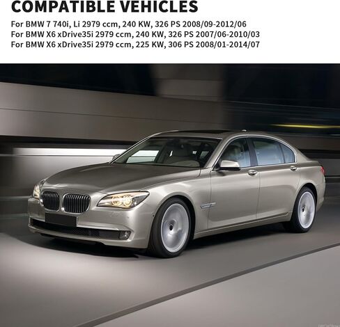 13717582312 خرطوم السحب المصفى بالهواء لـ BMW 740LI 740i E71 X6 XDRIVE35I 2012 2011 2010 2008 ، 3.0L 6CYL in Kuwait