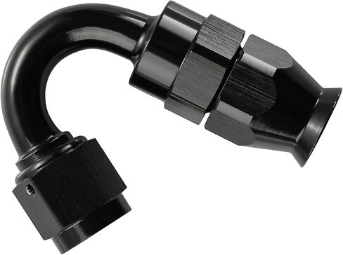 EVIL ENERGY 6AN PTFE Hose End Fitting 180 Degree Black for PTFE Hose Only in Saudi Arabia