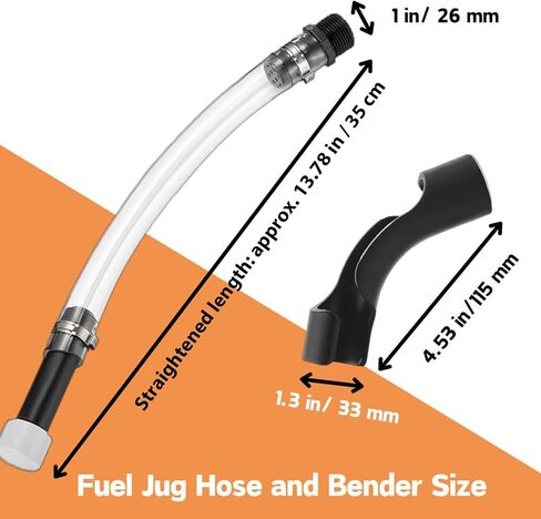 6 Set Gas Can Hose, Racing Fuel Jug Hose with Bender, for 3/5/5.5 Gallon Cans, Racing Vp Fuel Jug, Race Gas Can Spout Replacement in Saudi Arabia