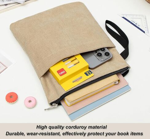 Book Sleeve, Book Covers for Paperbacks with Zipper, Book Lover Gifts in Kuwait