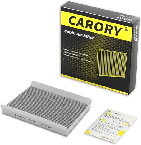 Cabin Air Filter w/Activated Carbon for Select 2007-2016 Hyundai, Kia Models - Accent, Elantra, Elantra Coupe, Elantra Gt, Forte, Forte Koup, Forte5, Rondo, CF10728, 97133-2H001 in Saudi Arabia