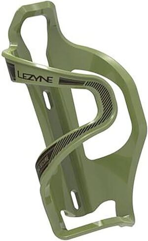 LEZYNE Flow Cage Water Bottle Holder E SL-R, Matrix, Bottle Clamping Right Hand, Black, 1-BC-FLSLR-V204 Bottle Cage 48g in Saudi Arabia