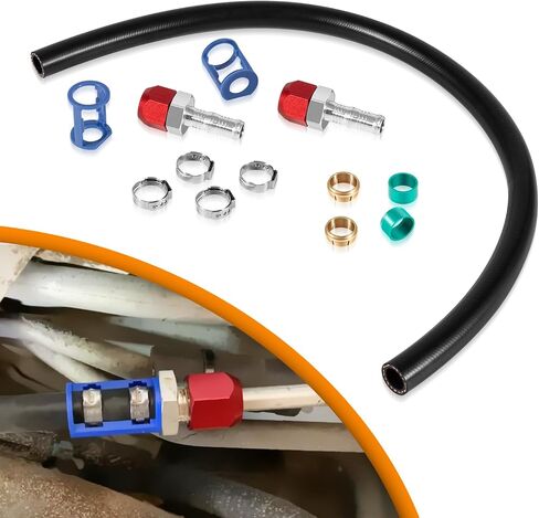 800-670 A/C Line Splice Kit for 5/8" Line With No.10 Hose 24 Inches, Air Conditioning Repair Splice Connector Kit, Universal Fit for 5/8" Line to Hose Repair in Saudi Arabia