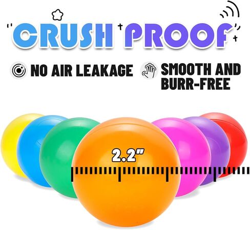 Ball Pit Balls 170 Count, 2.2in BPA Free Crush Proof Plastic Balls, Colorful Play Balls for Toddlers, Kids' Pool, Playpen, Play Tent (Purple) in Kuwait