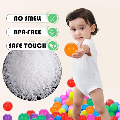Ball Pit Balls 170 Count, 2.2in BPA Free Crush Proof Plastic Balls, Colorful Play Balls for Toddlers, Kids' Pool, Playpen, Play Tent (Purple) in Kuwait