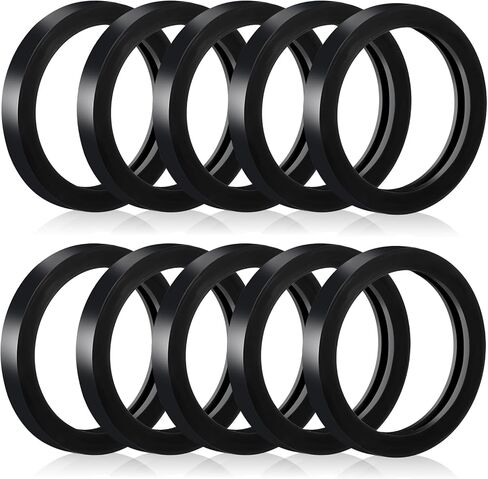 Xindojuz 10 pcs يمكن للغاز الغاز استبدال حشيات مطاطية ، يمكن لجيري حشيات غشات الوقود أختام غسالة حشية Spout Spout حلقات الإغلاق استبدال غازات الغاز متوافقة مع معظم الغازات التي تنبعث (جولة سوداء) in Kuwait