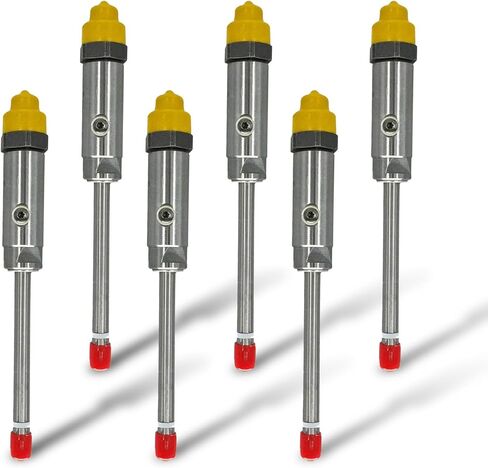 6pcs Fuel Injector Pencil Nozzle Assembly 4W7017 4W-7017 Compatible with 3306 3406 3406B 3406C 3412 SR4 Engine After-Market Parts in Kuwait