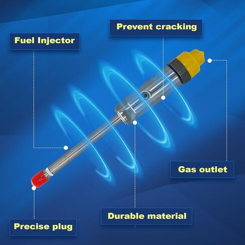 6pcs Fuel Injector Pencil Nozzle Assembly 4W7017 4W-7017 Compatible with 3306 3406 3406B 3406C 3412 SR4 Engine After-Market Parts in Kuwait