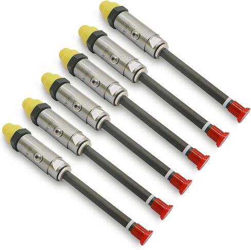 6pcs Fuel Injector Pencil Nozzle Assembly 4W7017 4W-7017 Compatible with 3306 3406 3406B 3406C 3412 SR4 Engine After-Market Parts in Kuwait