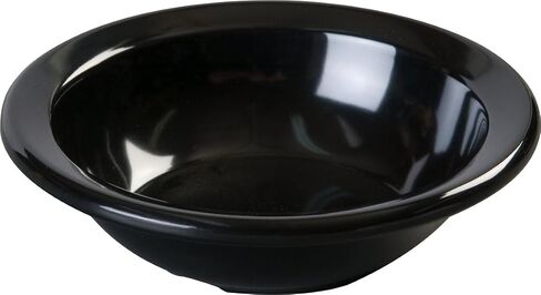 Carlisle FoodService Products Kingline Reusable Plastic Bowl Fruit Bowl with Rim for Home and Restaurant, Melamine, 4.75 Ounces, White, (Pack of 48) in Kuwait