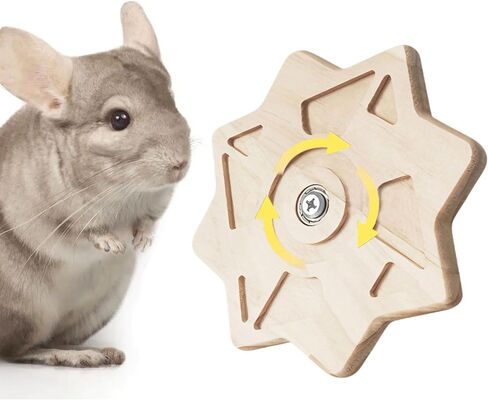 ألعاب Chinchilla Chew Chow الخشبية الطبيعية للأسنان ، ألعاب إثراء شينشيلا التفاعلية ، ألعاب Chinchilla التمارين الرياضية لوقت اللعب ، وعجلة قفص Chinchilla spinner in Kuwait