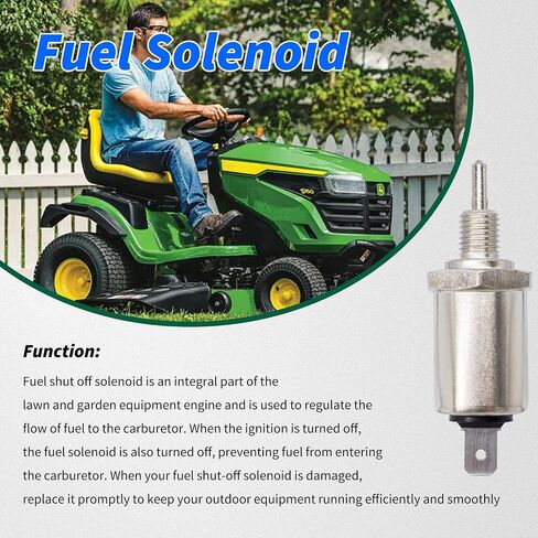 21188-2011 Carburetor Fuel Shut Off Solenoid Replacement for John Deere/Kawasaki Replaces M138477 211882011 X475 Mower in Kuwait