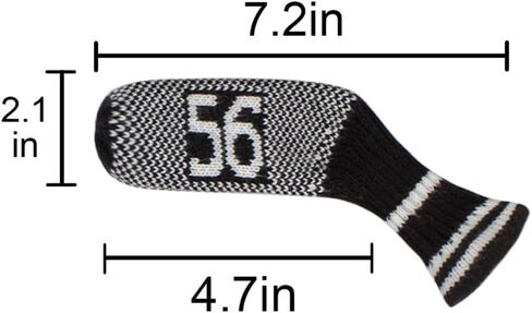 Scott Edward 10 Pcs Golf Club Head Covers for Irons Cuteness Basically Socks Shape Washable Durable Golf Club Head Protector Double Sided Knit for All Brands Callaway, Ping, Taylormade, Cobra Etc in Kuwait