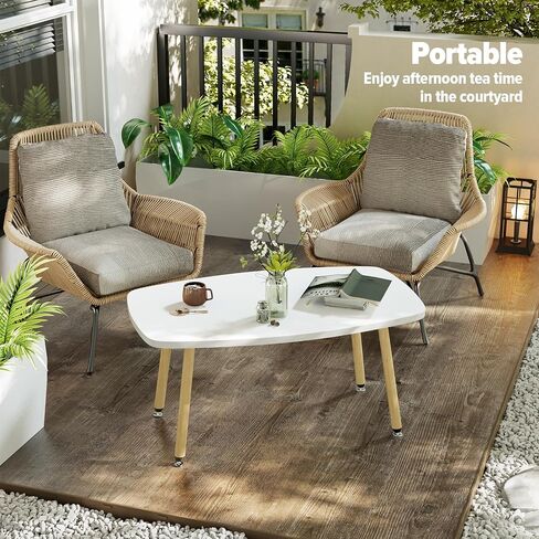 WOHOMO Folding Coffee Table White Small Coffee Tables for Living Room Portable Simple Modern Center Table for Small Spaces, No Assembly, 31.5 * 15.7 * 17.7IN, White Htp in Saudi Arabia