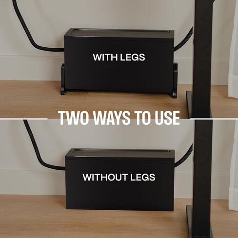 Extra Large Cable Management Box Wood Cord Organizer Box - Cable Box Organizer Cord Box Hider - Power Strip Box Hider Cable Storage Box for Office, TV Wires, Desk Cord Organizer (Solid Acacia) in Kuwait