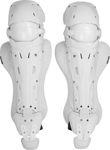 Rawlings | MACH Catcher's Leg Guards | Baseball | Intermediate | Navy/White in Saudi Arabia