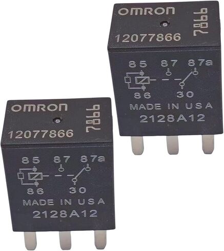 12077866 Relay (Set of 4), 12V 5pins Horn Oil Pump Relay for 5810-0202, 7866, Compatible with Buick, Cadillac, Chevrolet, GMC in Kuwait