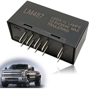 10 دبوس 10383320 تحذير من المخاطر والانتقال LED LED ترحيل متمرس متوافق مع 2003-2006 Chevy Silverado 1500 ، 2003-2006 GMC Sierra 1500 ، 2003-2007 Hummer H2 يحل محل 15764135