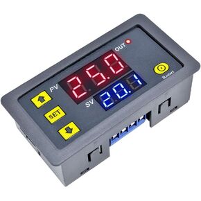 Programmable Cycle Timer Switch Timer Delay Relay LED Digital Display Timing Module (1Piece, DC12V)