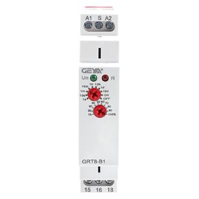 Delay Off Time Relay 16A Adjustable Relay, IGEYAPA Electronic Time Delay Relay in Din Rail, 0.1s-10 Days Wide Range Delay Factory Automation Relay Timer Universal Voltage GRT8 AC DC 12V 240V