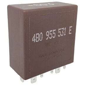 1-Pack 603 4B0955531E Wiper Relay – 12VDC 30A 16-Pin SPDT Automotive Relay – Compatible with VW Golf, Audi A4 – Fixes 00948 & 01516 Codes