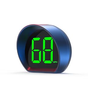 Automotive Heads Up Flat View Display, GPS Heads Up Display Speedometer, Green Digital Speed Display Electronic Screen, Display Speed MPH