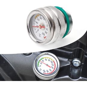 مقياس درجة حرارة الزيت M30x1.5 مقياس درجة حرارة الدراجة النارية 0-200 ℃ مقياس حرارة الزيت لـ Kawasaki W650 W400 W80 1987-1998 ، الأسود
