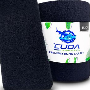 سجادة سجادة سجادة كودا قارب القارب مع المواد الغذائية المقاومة للصدأ داخل New New Premium 30 Oz Roll- cuda سجادة بطابقين لمقاطع القوارب مقاومة للماء (12 بوصة × 13 قدمًا)