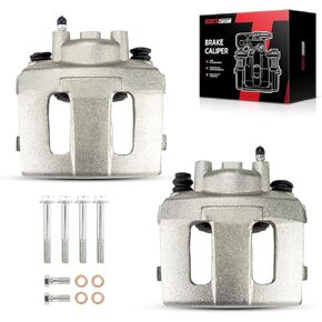 Torchbeam Front Brake Calipers Set for Jeep 1990-1992 1995 1997-2002 Wrangler, Jeep 1990-2000 Cherokee 4.0L, Front Left and Front Right Calipers Replace # 184339+184340