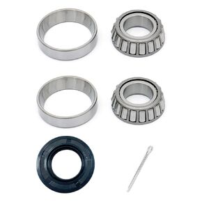 30205 Trailer Bearing Kit ، حجم داخلي بحجم 25 مم xoutter 52 مم ، تشمل TC Seal 30x52x10 و Pin Cotter ، الصلب الكروم ، محامل الأسطوانة الفاتحة
