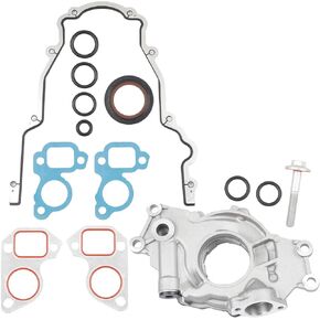 Dasbecan M295HV High Volume Melling Oil Pump kit Compatible with 4.8L 5.3L 6.0L Silverado Avalanche Suburban Tahoe Trailblazer GMC Sierra Yukon Cadillac Escalade, with Gaskets and Balancer Bolt
