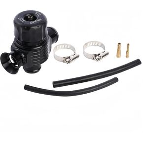 Universal Turbine Pressure Relief Valve, Adjustable 1-30 PSI, Dual Outlet, Fits Most Cars