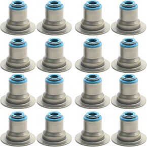 16Pcs Beehive Valve Spring Seals Hat, Truck Valve Seals Hats, Replacement for Vortec Trucks 4.8 5.3 6.0 Replacement for Silverado Sierra Yukon