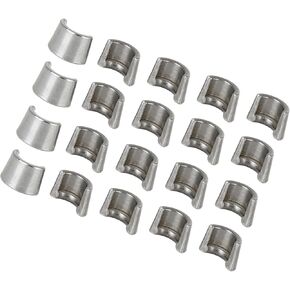 Motoforti 20pcs 8mm صمام قطر صمام الصمام صلبة الأقفال أقفال سباق الصلب ل GY6-125 تدوم طويل