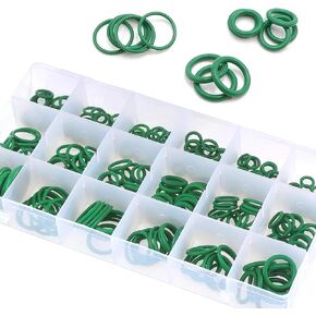 Pack-270 O-t-type حلقة مطاطية مقاومة لدرجات الحرارة العالية ، طقم تصنيف حلقة ضاغط مكيف الهواء ، مجموعة أدوات إصلاح المركبات العالمية ، لمعظم السيارات (الأخضر)
