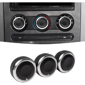 مفتاح التحكم في تكييف الهواء JDMCAR A/C متوافق مع 2004 2005 2006 2007 2008 FORD F150 ، يحل محل 3F2Z-18519-AA HEATER BLOWER CONTROL BUNTER-(مجموعة من 3 مقابض)