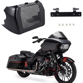 علبة غطاء مبرد الزيت مع قوس مناسب لـ Harley Touring Road King Flhr ، Road Glide Flhxs Fltrx Fltrxs ، Street Glide Flhx 2017-2023 (Chrome)