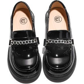 أحذية KKDOM GIRL's School Uniform Uniform Shoes أحذية أوكسفورد على الطراز البريطاني