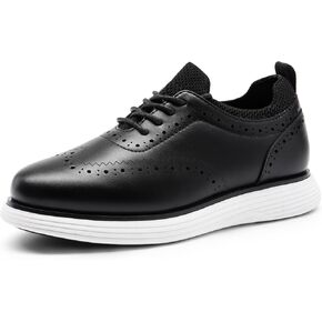 Bruno Marc Boy's Maxflex Dress Sneakers Oxfords أحذية Brogue